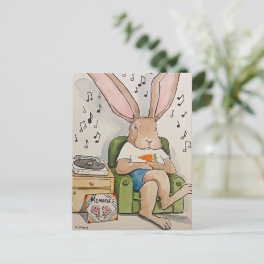 Carte postale Listen Hare (Debout devant)