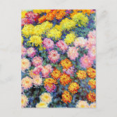 Carte Postale Lit de Chrysanthemums par Monet (Devant)