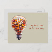 Carte Postale Lit par amour (Devant / Derrière)