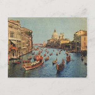 Carte Postale L'Italie, Venise, régate sur le canal grand