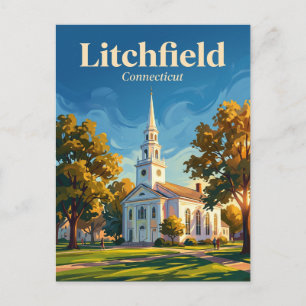 Carte Postale Litchfield Historic District Connecticut