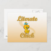 Carte Postale Literate Chick (Devant / Derrière)
