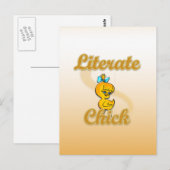 Carte Postale Literate Chick (Devant / Derrière)