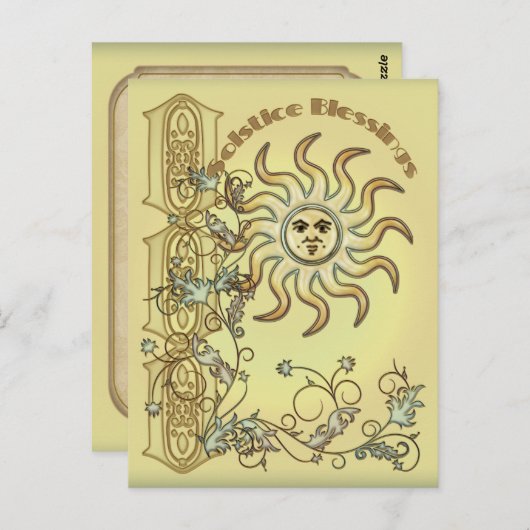 Carte postale Litha Sun (Devant / Derrière)