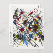 Carte Postale Lithographie de Vierte Bauhausmappe par Kandinsky (Devant / Derrière)