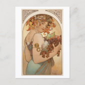 Carte Postale Lithographie des fruits Alphonse Mucha (Devant)