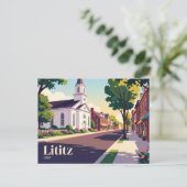 Carte Postale Lititz Pennsylvanie (Debout devant)