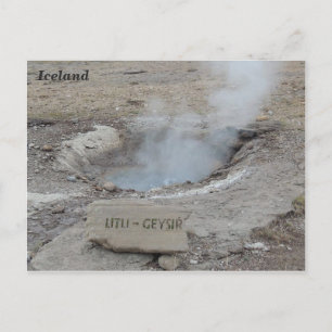 Carte Postale Litli Geyser, Islande.
