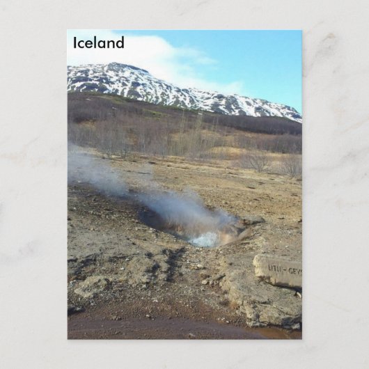 Carte Postale Litli Geyser, Islande (Devant)