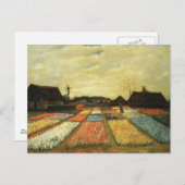 Carte Postale Lits à fleurs en Hollande (Devant / Derrière)