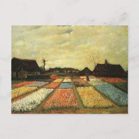 Carte Postale Lits à fleurs en Hollande (Devant)