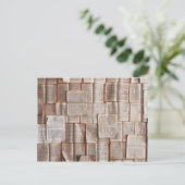 Carte Postale littéraire de livres à visage ouvert (Debout devant)