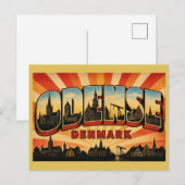 Carte Postale Littéraire Odense Danemark (Devant / Derrière)