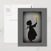 Carte Postale Little Angel Lit Sa Lumière (Devant / Derrière)