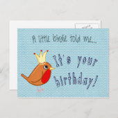 Carte postale Little Birdie (Devant / Derrière)