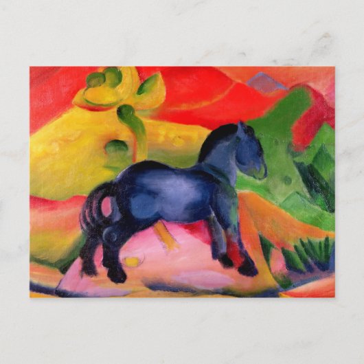 Carte Postale Little Blue Horse, 1912 (Devant)