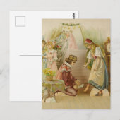 Carte Postale « Little Cinders » : illustration de conte de fées (Devant / Derrière)