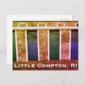 Carte Postale Little Compton, Locker Summer Beach du R.I. (LC) (Devant / Derrière)