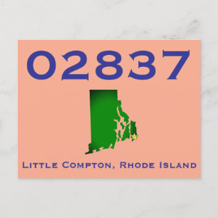 Carte Postale Little Compton, RI Code postal - 02837 - Sakonnet,