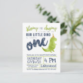 Carte Postale Little Dino Premier anniversaire Dinosaur thème Bo (Debout devant)