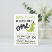 Carte Postale Little Dino Premier Anniversaire Dinosaur thème Ga (Debout devant)