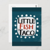 Carte postale Little Fish Taco (Devant / Derrière)