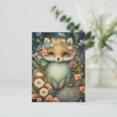 Carte postale Little Flower Fox (Debout devant)