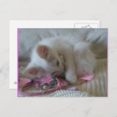 Carte postale Little Girl Kitty #2 (Devant / Derrière)