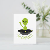 Carte Postale Little Green Men, LGM Community Extraterrestrial (Debout devant)