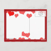 Carte Postale Little Hearts - Ajouter votre message (Dos)