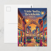 Carte Postale Little India (Brickfields) Malaisie (Devant / Derrière)