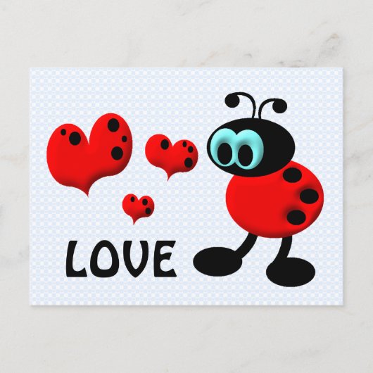 Carte Postale Little Love Bug (Devant)