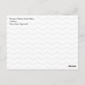 Carte Postale Little Man Mustache Chevron mignons Garçons (Dos)