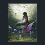 Carte postale Little Mermaid<br><div class="desc">La "Petite sirène" est l'une de mes peintures préférées et les plus personnelles. J'espère que vous en apprécierez autant que moi !</div>