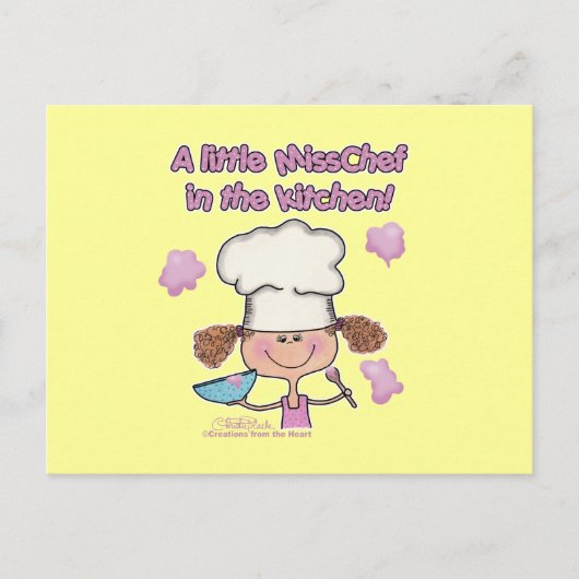 Carte Postale Little Miss Chef (Devant)