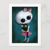 Carte Postale Little Miss Death - Halloween Beauté (Devant)