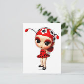 Carte Postale Little Miss Ladybug (Debout devant)