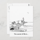 Carte Postale Little philosopher (Devant / Derrière)