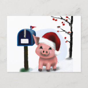 Carte postale Little Piggie Holiday