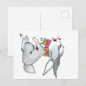 CARTE POSTALE LITTLE RABBIT (Devant / Derrière)