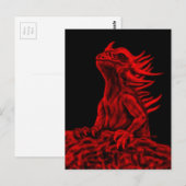 Carte Postale Little red Dragon (Devant / Derrière)