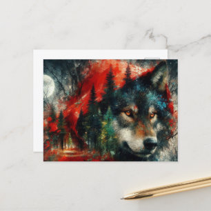 Carte Postale Little Red est le loup