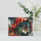 Carte Postale Little Red est le loup (Debout devant)