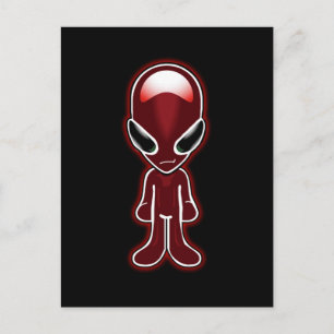 Carte postale Little Red Man