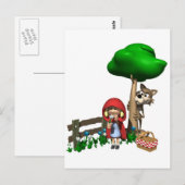Carte postale Little Red Riding Hotte (Devant / Derrière)