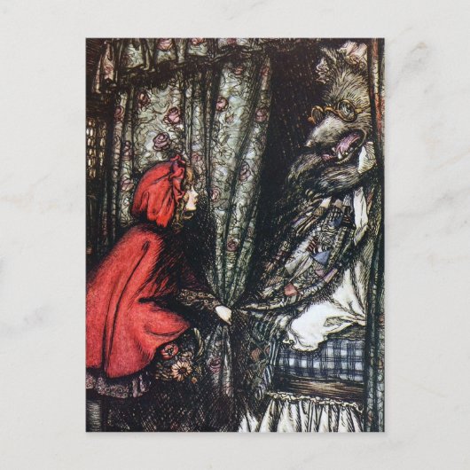 Carte postale Little Red Riding Hotte (Devant)