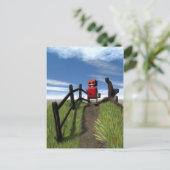 Carte postale Little Red Robot (Debout devant)