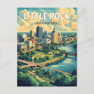 Carte Postale Little Rock Arkansas Voyage Art Rétro