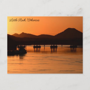 Carte Postale Little Rock, Coucher de soleil de l'Arkansas