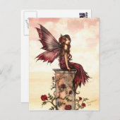 Carte postale Little Scarlet Rose Fairy (Devant / Derrière)